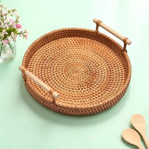 Plato Decorativo de Conchas Marinas de Ratán Hecho a Mano, Decoración Navideña para Hogares Contemporáneos con Estilo - Product Image 4