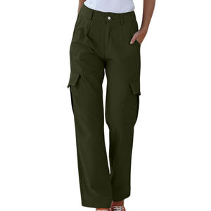 Pantalones Cargo de Estilo Moderno para Mujer, Color Liso Personalizado, Atuendo Moderno, Pantalones Cargo Transpirables para Mujer - Product Image 6