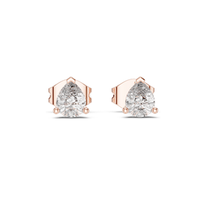 Pendientes de Diamante de Laboratorio en Forma de Lágrima de 0.75 CT para Mujer, Claridad VVS-VS, Color EF, Opciones de Oro de 18KT, 14KT, 10KT y Plata 925, Rosa - Product Image 1