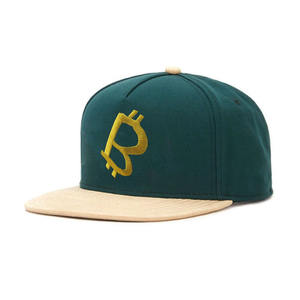 หมวกเบสบอลคลาสสิกคุณภาพสูงหมวกแก็ปปีกแบนขอบสองสีหมวกแก๊ปใส่ได้ทั้งฮิปฮอปปักลาย3D 5แผงลายใบไม้ - Product Image 1