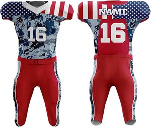 Uniforme de Fútbol Americano Cómodo y Transpirable Más Vendido, Nuevo Diseño, Uniformes de Fútbol Americano Estampados por Sublimación - Product Image 2