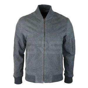 Factory Directly Provide Genuine <b>Leather</b> Bomber <b>Jackets</b> for <b>Men</b> 2025 Winter Breathable Stand Collar Zipper Closure - Product Image 1