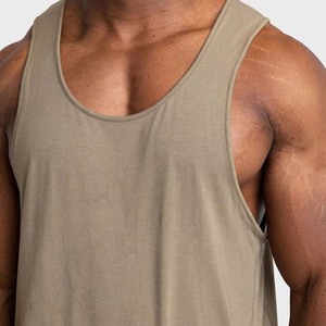 <b>Running</b> Tank Tops In Wholesale Price 2025 OEM 100% Cotton Custom Stringer Tank Tops Gym Men Wholesale Sports Vest - Product Image 3
