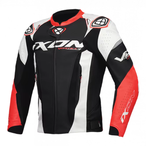 Chaqueta de Motociclismo de Cuero de Vaca/Canguro Perforada Vortex 3 para Hombre, Chaqueta de Carreras con Protectores CE, Todas las Tallas y Colores - Product Image 1