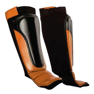 Protectores de Espinilleras de Fútbol de Cuero al por Mayor de Fábrica, Ligeros, con Protección para Deportes Juveniles - Product Image 4