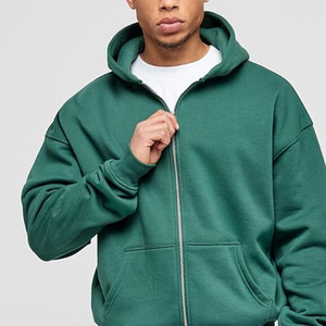 Pull-over à capuche surdimensionné pour hommes vierge personnalisé avec tissu doux 100% coton lavé en polaire GSM lourde avec logo personnalisé Sweats à capuche - Product Image 4