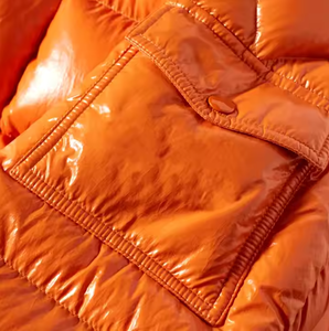 Custom Designer Canvas Puffer <b>Jacket</b> for Men High Quality Winter Windbreaker <b>Quilted</b> Padded Thick Lightweight Letter Front - Product Image 6