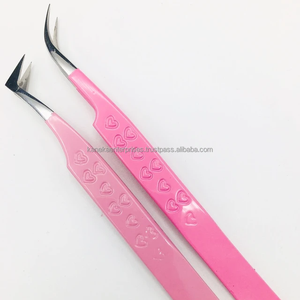 Pinzas Profesionales para Pestañas, Ecológicas, de Acero Inoxidable, Antimagnéticas, Duraderas, con Logotipo Personalizado, para Extensión de Pestañas y Volumen de Cejas - Product Image 4