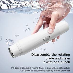 เครื่องโกนขนบิกินี่สำหรับผู้หญิงแบบชาร์จได้ ไม่เจ็บ ไม่ระคายเคือง กันน้ำ IPX7 ใบมีดเดี่ยว สำหรับโกนขนใต้วงแขน ขา แขน ใบหน้า - Product Image 3