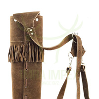 Carquois de tir à l'arc en cuir de vachette de haute qualité avec sangle d'épaule réglable pour la chasse, les arcs et les flèches fabriqués au Pakistan