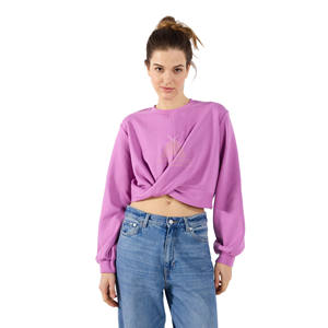 <b>Top</b> Trendy Style Mock Neck Custom Logo Embroidery Breathable <b>Winter</b> Cotton/Polyester Oversized Heavyweight Boxy Cropped Women - Product Image 1