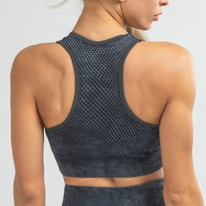 Sujetador Deportivo Ajustable Sin Costuras para Mujer con Compresión Elástica Suave y Estampado para Adultos Activos - Product Image 6