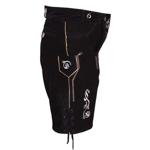 Logo brodé personnalisé nouveau léger pour hommes bavarois Lederhosen fabrication meilleure qualité couleur unie hommes bavarois Lederhosen - Product Image 3