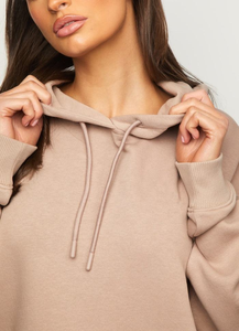 Haute qualité 100% coton vierge grande taille sweats à capuche surdimensionnés personnalisés pour les femmes survêtement ensemble survêtement - Product Image 4
