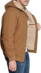 Nuevas chaquetas de lona de algodón resistente al agua para hombre, chaqueta de invierno de estilo deportivo de gran tamaño resistente al agua para hombre - Product Image 5