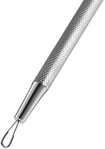 Empujador de Cutículas Profesional de Acero Inoxidable y Herramienta de Extracción de Puntos Negros 2 en 1 - Product Image 5