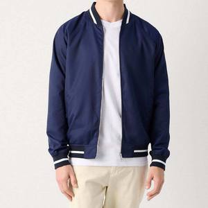 Chaqueta Universitaria de Satén de Poliéster con Logotipo Bordado Personalizado al por Mayor para Hombre, Tipo de Cierre con Cremallera, Chaqueta Universitaria de Béisbol - Product Image 6