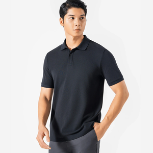 Chemise décontractée à manches courtes boutonnée en coton tricoté 100 % respirant pour homme, 220g, lavée, du Vietnam - Product Image 3
