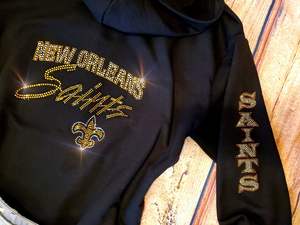 Sweat à capuche unisexe orné de strass 100% pantalons de survêtement en molleton de coton motif de créateur d'hiver anti-rétrécissement personnalisé hommes femmes - Product Image 5