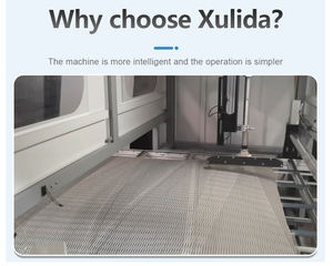 Machine de pulvérisation de colle polyuréthane pour panneaux en nid d'abeille en céramique souple, aluminium et cuivre, contrôlant automatiquement la vitesse du convoyeur - Product Image 2