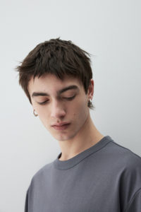 เสื้อเจอร์ซีย์ผ้าฝ้าย100% น้ำหนักมาก320กรัมระบายอากาศได้ดีเสื้อยืดทางการสีเทาดำเรียบว่างเปล่าฤดูร้อน - Product Image 3