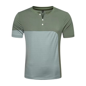 Ensemble coupe-vent pour homme de haute qualité, coupe décontractée, respirant, ensemble de t-shirt en coton coupe-vent uni pour l'été - Product Image 2