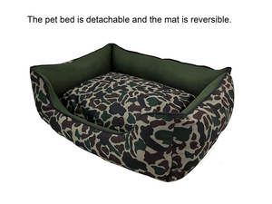 Afneembare Camouflage Ademende Huisdierenbed Waterdicht Orthopedisch Met Afneembare Hoes Luxe Hondenbed - Product Image 2
