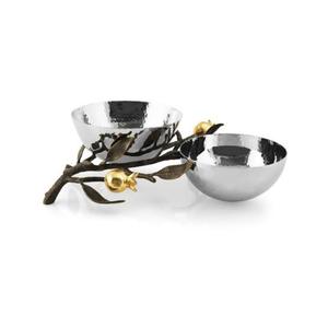 Bol en métal plaqué argent tendance, arrondi, plat de serveur de Fruits secs, support de Fruits décoratif, bols de service de nourriture lourde - Product Image 1