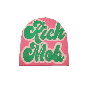 Low MOQ Customized Printing Winter <b>Knitted</b> <b>Beanies</b> Unisex Stylish High Quality <b>Beanies</b> for Sale - Product Image 5