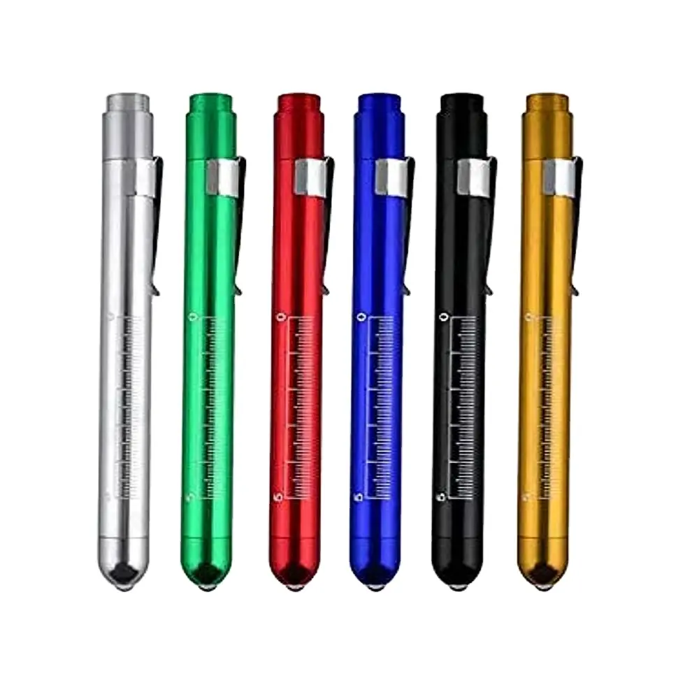 Vente en gros de lampes LED pour stylo médical, lampe torche médicale, différentes couleurs, produits d'emballage personnalisés