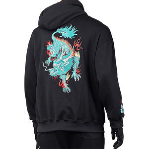 Vente flash : sweat à capuche pour homme en nylon/coton, luxueux, ajusté, en polaire, écologique, coupe-vent, respirant, imprimé et brodé par un designer - Product Image 5