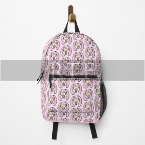 กระเป๋าเป้สะพายหลังโรงเรียนมีซิปโลหะไนลอนสีทองกันน้ำสำหรับผู้หญิงกระเป๋าเป้สะพายหลังฟักทองฮาโลวีนสำหรับเดินทางของผู้หญิง - Product Image 2