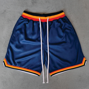 Shorts de basket-ball pour garçon respirants de haute qualité personnalisés Logo brodé Numéro Maille Shorts de sport de basket-ball pour hommes - Product Image 1