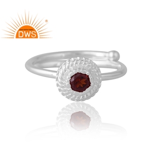 Amazing Design 925 <b>Silver</b> Natural <b>Garnet</b> Gemstone <b>Ring</b> For Women Custom Jewelry For Women Gift For Her - Product Image 3