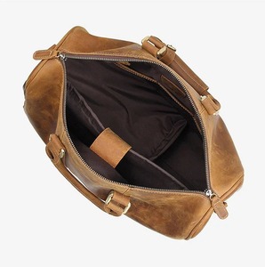 Bolsa de lona de cuero para hombre de alta calidad a bajo precio, bolsa de viaje impermeable portátil - Product Image 3
