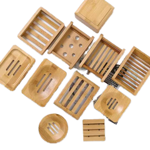 Jaboneras Rectangulares de Madera Pulida Multifuncionales para Baño y Cocina, Soporte para Jabón en Barra para Ducha - Product Image 1