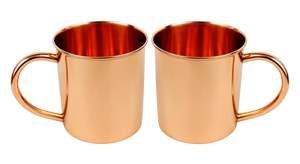 Mug en cuivre pur moderne pour Moscow Mule, tasse à cocktail martelée à la main avec poignée en laiton, cadeaux d'affaires dans une boîte cylindrique - Product Image 4