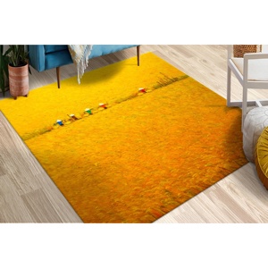 Tapis Champ de Riz, Tapis Artistique Récolte Abondante, Tapis en Chenille - Product Image 2
