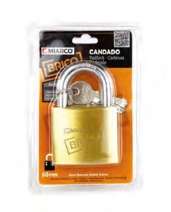 Candado estándar con llave de grillete de 50 mm en blíster AN-50B (Miarco 10943) - Product Image 1