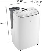 Climatiseur Portable 10000 BTU à Double Inverter, Unité AC Intelligente WiFi 115V, Système de Refroidissement Silencieux 3-en-1, Prix Usine