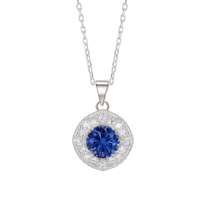 Collier pendentif SHREYA DIAM en moissanite taille radiant, argent 925 plaqué rhodium, sertissage griffe, style classique, chaîne maille forçat, unisexe - Product Image 6