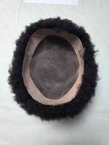 Peluca de Cabello Humano Indio 100%, Estilo Afro, con Ondas Sueltas y Profundas, Resistente al Agua, Base Mono BD - Product Image 4