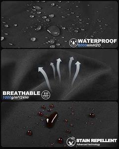 Veste Softshell pour homme OEM, imperméable, respirante, légère, col montant, fermeture éclair, veste d'hiver pour l'extérieur - Product Image 4