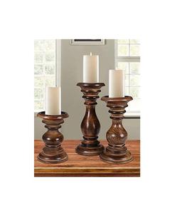 Bougeoir en bois sculpté à la main de qualité supérieure pour Noël Décoration de maison de luxe Table à manger et salon Accent - Product Image 3