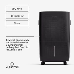 Déshumidificateur Commercial 60L par Jour avec Contrôle WiFi via Application, Compresseur Portable et Vidange Continue, Noir - Product Image 4