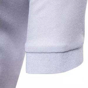 Chemise à col personnalisée 2024, mélange polyester/coton, chemise de golf formelle pour homme, tissu jersey respirant uni, logo personnalisé, haute qualité - Product Image 6