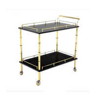 Accueil & Mobilier Accueil Bar Chariot Console Table Boissons Chariot Bar Chariots De Bar De Luxe Pour Hôtel Restaurants En Gros De L'Inde