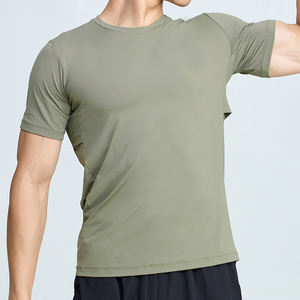 Customized Your Logo <b>Polyester</b> with Spandex Soft Sport Plain <b>Tshirt</b> for Printing Mens <b>Tshirt</b> - Product Image 4