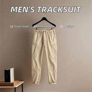 Pantalones informales de gimnasio 2024 para hombre, ligeros, transpirables, 100% de algodón, opción de logotipo personalizado, patrón recto de cintura media - Product Image 6