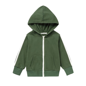 Nouveauté : Ensemble de survêtement décontracté à capuche pour tout-petits, uni, hiver, grande taille, fermeture éclair, manches longues, coton, polyester, taille élastique sur le côté - Product Image 5